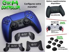 Manette Sony Ps5 Cobalt Blue + Palettes interchangeables type Burn/Scuf/Geek