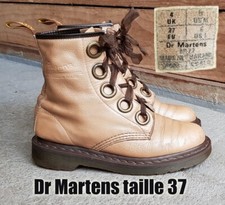 Dr MARTENS "Molly" taille 37 UK4 marron clair 5 gros oeillets