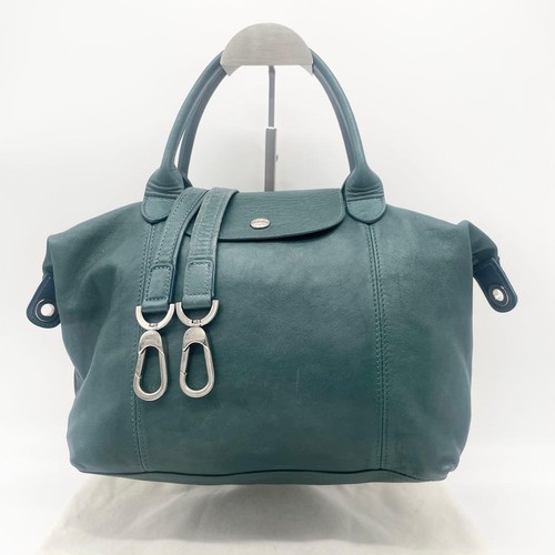 Longchamp pliage cuir 2way - cuir, bag