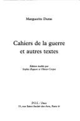 Cahiers guerre et - la,