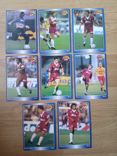 Lot cartes panini - fc, metz