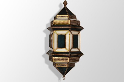 Lustre lampion oriental - , laiton
