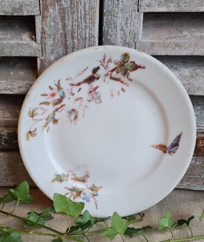 Ancienne assiette blanche - assiette,