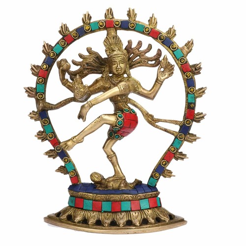 Laiton natraja statue pour - laiton,