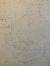 Dessin Drawing 1950 Art