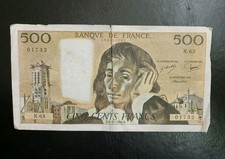 Billet 500 francs PASCAL