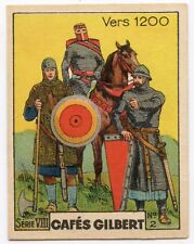 CHROMO CAFE GILBERT HISTOIRE VERS 1200 TEXTE AU DOS FORMAT 4 x 5.5 cm