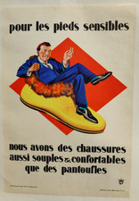 Affiche originale Pour les pieds sensibles chaussures /RS122