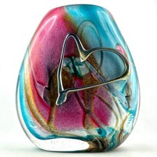 VASE Design Verre DIDIER SABA à BIOT Glass 90' Verrerie, novaro/luzoro/begou...