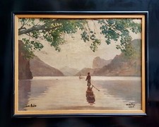 Lac Ba Be - Huile Sur Toile