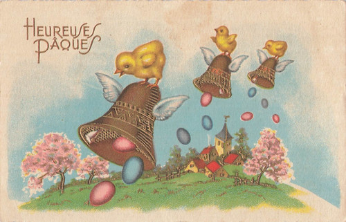 Illustree paques poussins - cp,