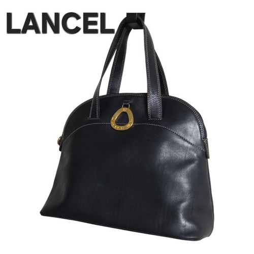 Lancel leather handbag with - leather,