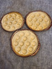 Lot De 3 Assiettes A Escargots Porcelaine De Gien - Caquelons