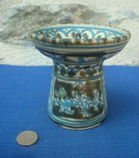 V66 Bougeoir Pique Cierge Céramique Signé Paul Yvain  Keraluc ?