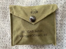 Kit masque à gaz US M1 - 2eme guerre mondiale - complet
