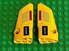 LEGO Yellow Panel Fairing 3 4 + Sticker Ref 64391pb058 & 64683pb058 / Set 9396