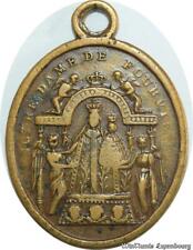E6078 Médaille Notre Dame de Fourvières Madonna Cruxifiction Jesus Christ 1800's