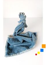 Doudou Plat/Couverture Ops Dinosaure Tricératops Bleu Attache Tétine - Noukies