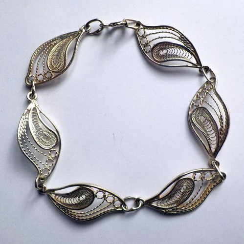 Bracelet filigrané argent - bracelet,