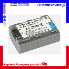 NP-FP50 1000mah Batterie pour Sony NPFP50 NP-FP30 NP-FP60 NP-FP70 NP-FP71