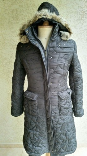 Manteau noir doudoune - manteau,
