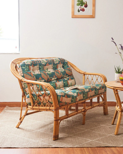 Martine banquette en - en, rotin