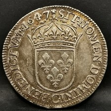 1/2 ECU A LA MECHE LONGUE 1647