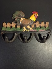 Ancien porte torchons Coq en