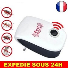 ✅ Répulsif Ultrasons Anti Moustique STOP Souris Insecte Rat Cafard Mouche