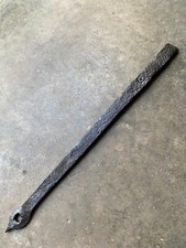 Ancienne barre fer forgé 31,4 cm , clenche fermeture poucier