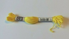 ECHEVETTE COTON RETORS MAT DMC- N°2307- couleur JAUNE - fil à tapisserie- 10 m 