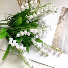 Lot de 2 bouquets élégants simulés de muguet pour mariages et événements