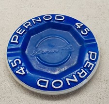 Cendrier Publicitaire/ Pernod & Fils / Pernod 45 / Faïence Longchamp .