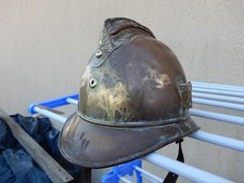 Ancienne coque casque de pompiers 1895 ,HELMET FIREFIGHTERS CASCO , Feuerwehrhel
