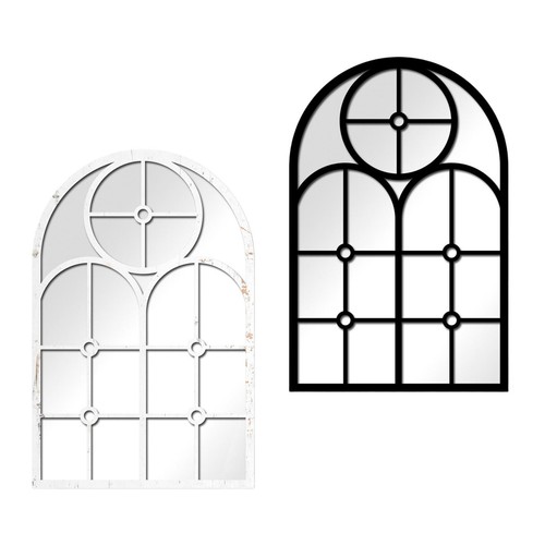 Miroir fenêtre cintré mural - miroir,