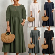 Robe D'été Ample En Coton Et