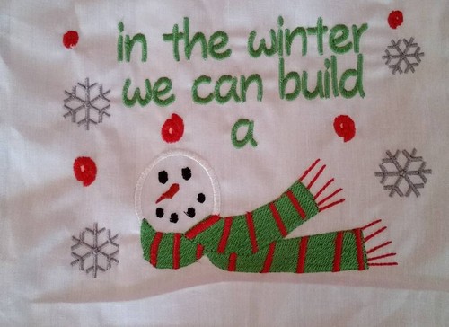 Winter snowman - winter,