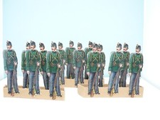 Lot 3 : rare soldats gendarmes infanterie suisse en carton découpis militaire