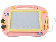 Ardoise magique avec stylo et tampons - coloris rose - Playtastic