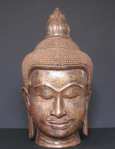 Grande tête bouddha - tête,
