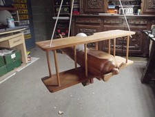 TRES BEAU ET COMME NEUF LUSTRE EN FORME D AVION  EN BOIS PARFAIT POUR LA CHAMBRE