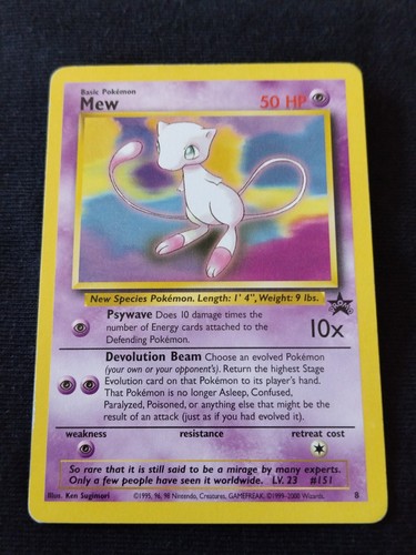 Pokemon card mew - card,