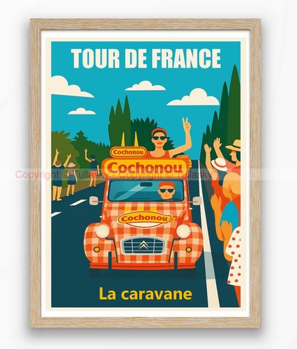 Affiche caravane tour - caravane, de