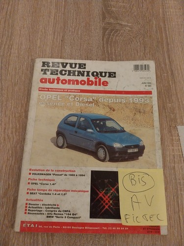 Revue technique opel corsa - revue,