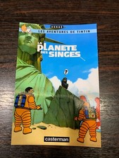 CARTE POSTALE 15X10 TINTIN HOMMAGE A HERGE PARODIQUE LA PLANETE DES SINGES