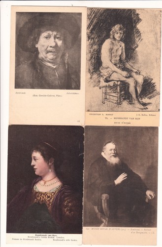 Lot antique postcards - 4,