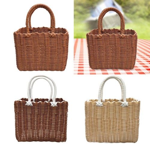 Panier tissé main avec - tissé,