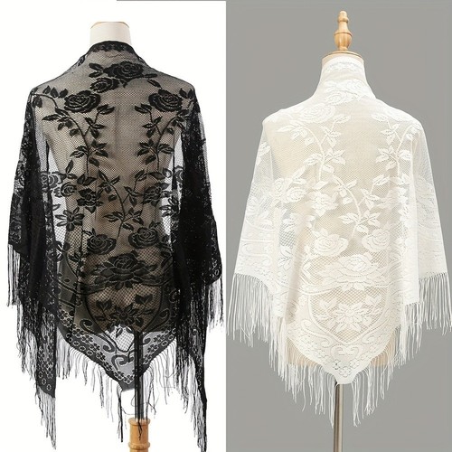 Foulard dentelle florale - foulard,