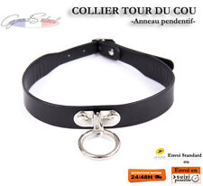 Collier Femme Tour du cou -Anneau- Gothique Punk Sexy Cosplay Bondage (X201)