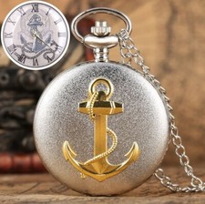 Montre Gousset Ancre Bateau Navire Marine (Réf 1)